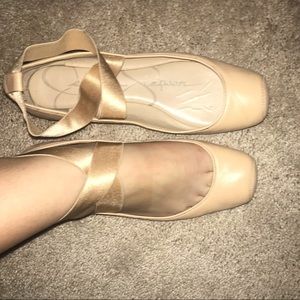 Tan ballet style sandals
